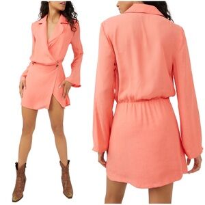 Free People Coral Mini Dress